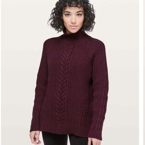 LULULEMON BRING THE COZY TURTLENECK - DARK ADOBE - NWOT